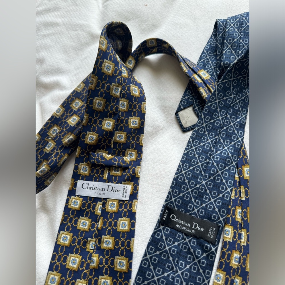 2 Mens Ties ( Christian Dior) - Picture 4 of 15